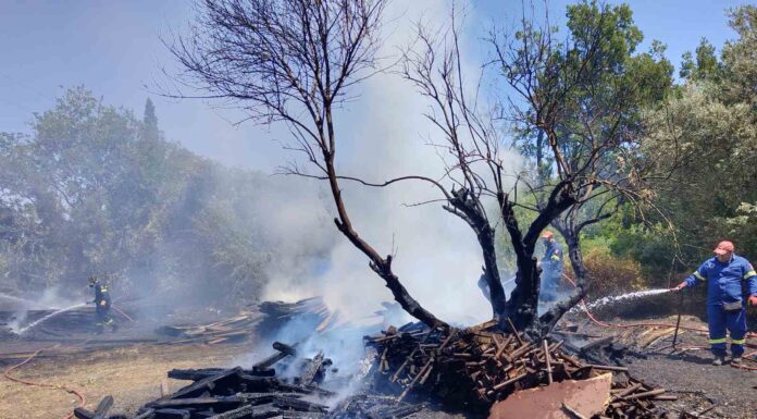 Φωτιά δίπλα στο Σισμανόγλειο