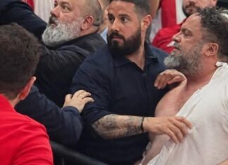 Πιάστηκαν στα χέρια Μαρινάκης – Γρηγόρης Δημητριάδης στα επίσημα του ΟΑΚΑ