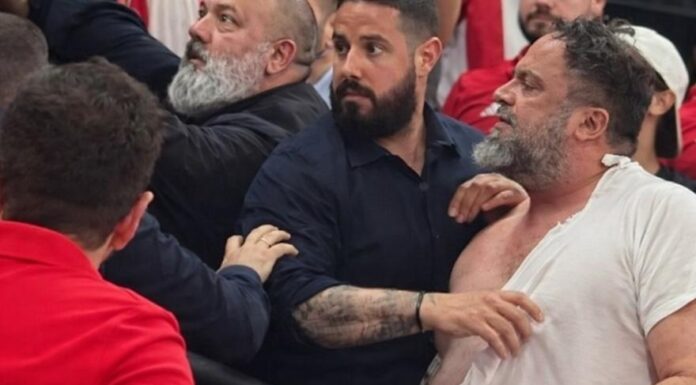 Πιάστηκαν στα χέρια Μαρινάκης – Γρηγόρης Δημητριάδης στα επίσημα του ΟΑΚΑ